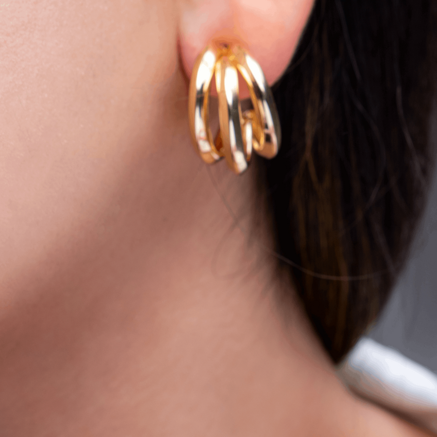 TRI-HOOP EARRINGS