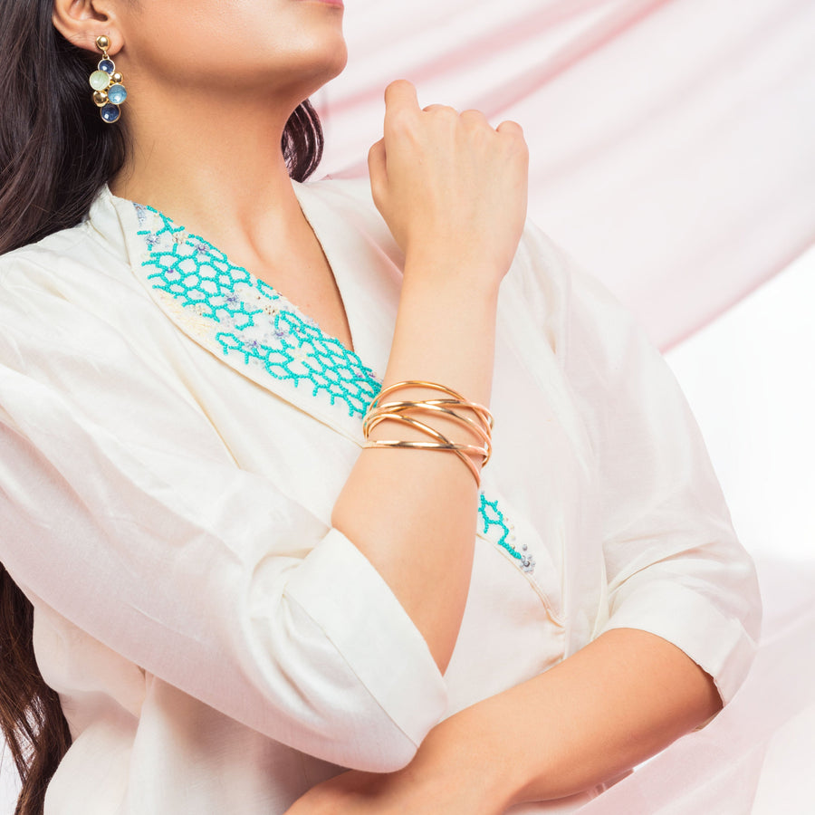 DOUBLE CROSS BRACELET