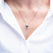 PEARL-HEART PENDANT - SILVER