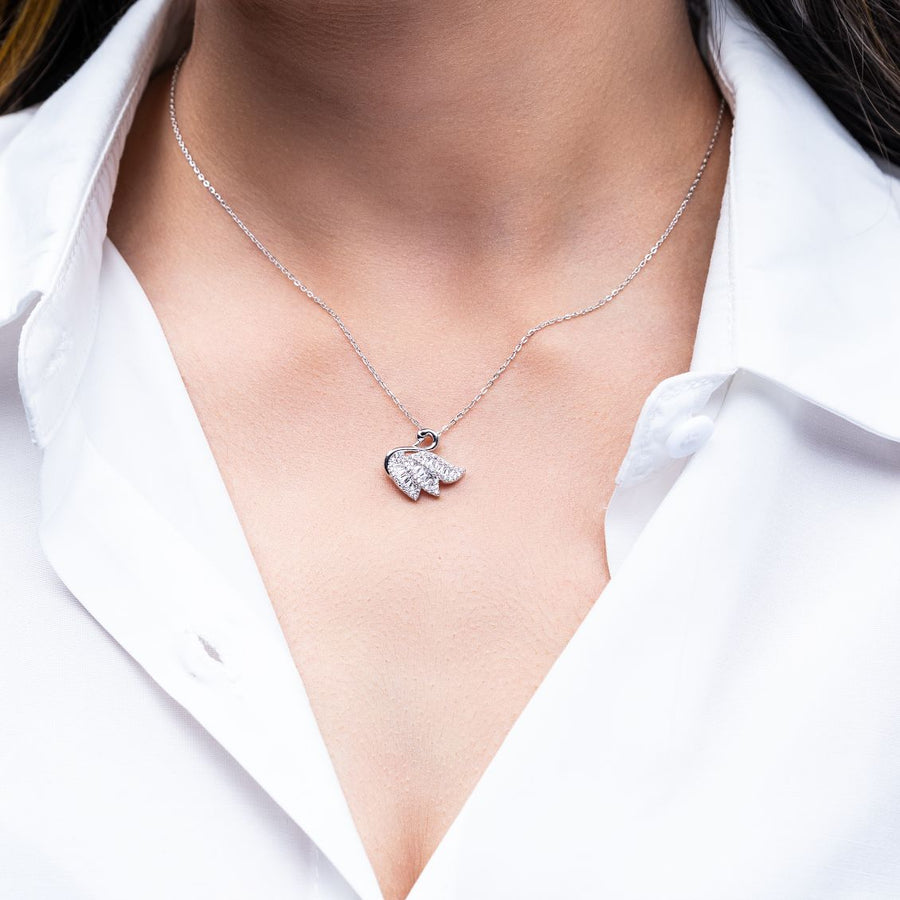 JEWELED SWAN PENDANT