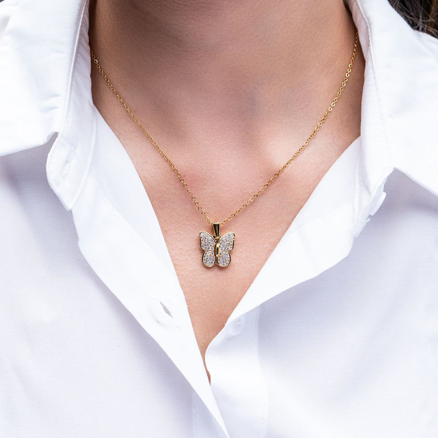 SPLIT BUTTERFLY PENDANT