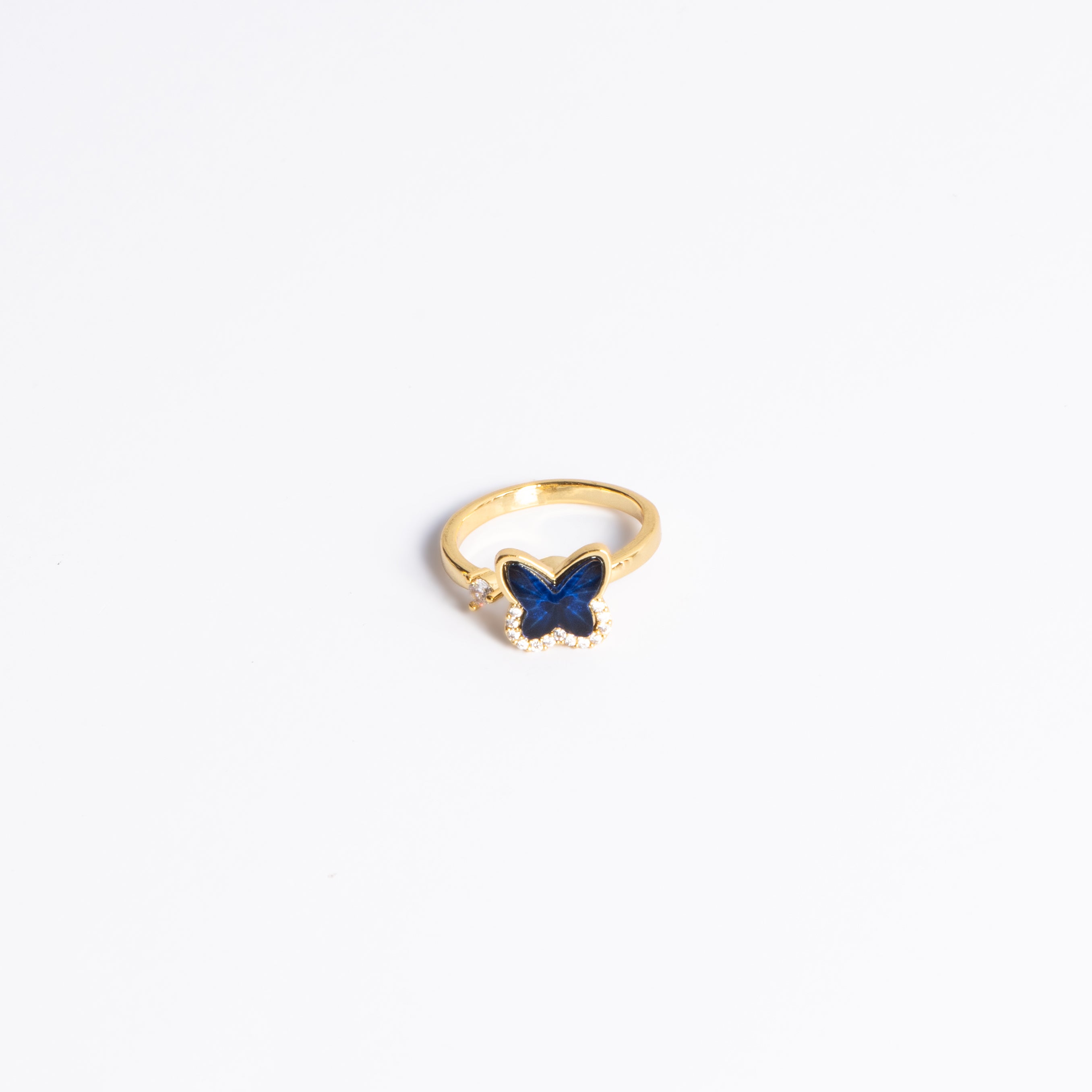 BLUE BUTTERFLY RING