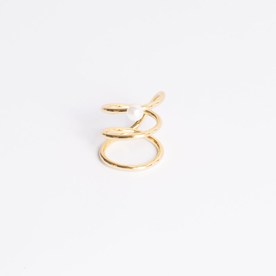SPIRAL GOLD RING