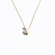 PEARL-HEART PENDANT - GOLD