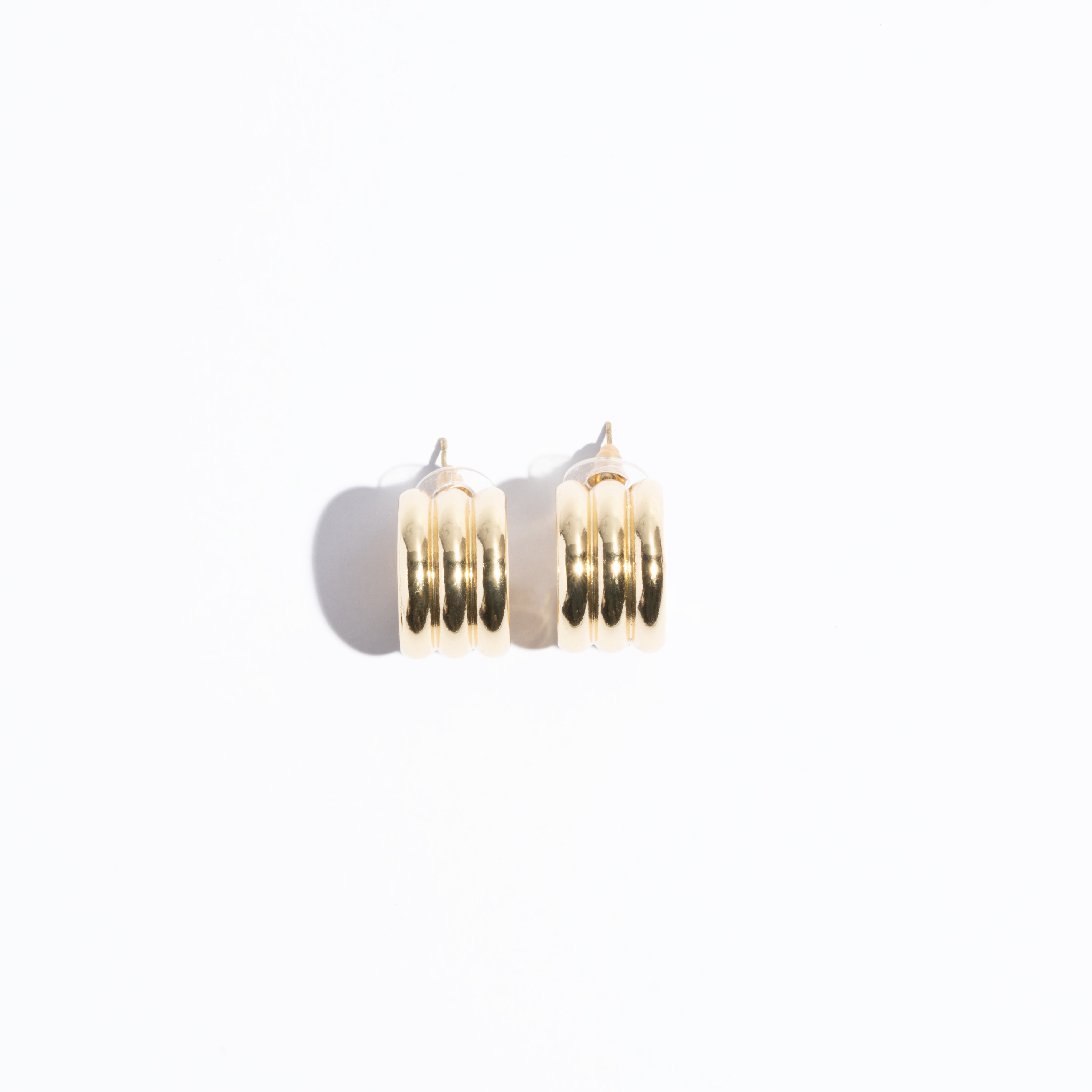 TRI-GOLDEN EARRINGS