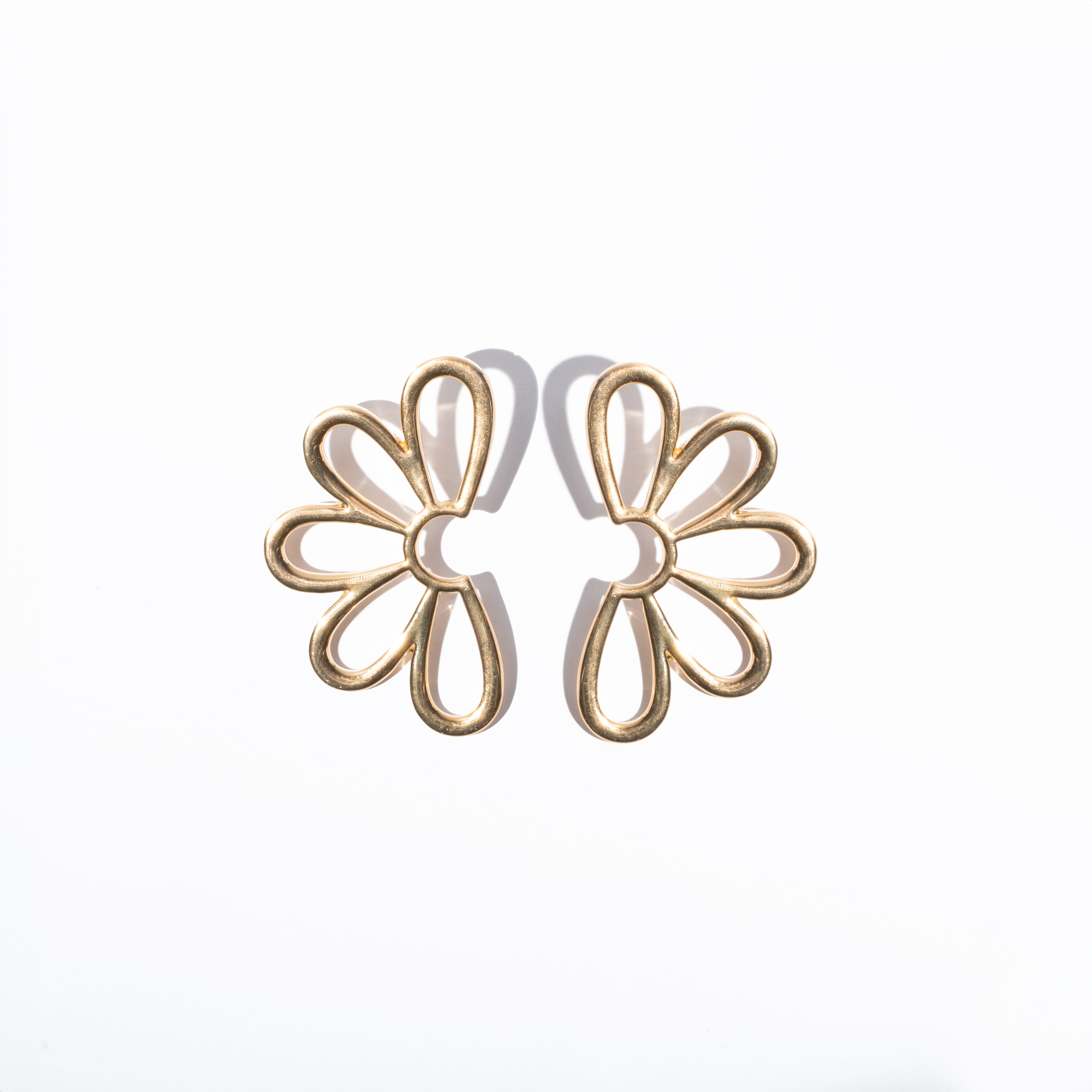 GOLDEN SUNFLOWER EARRINGS