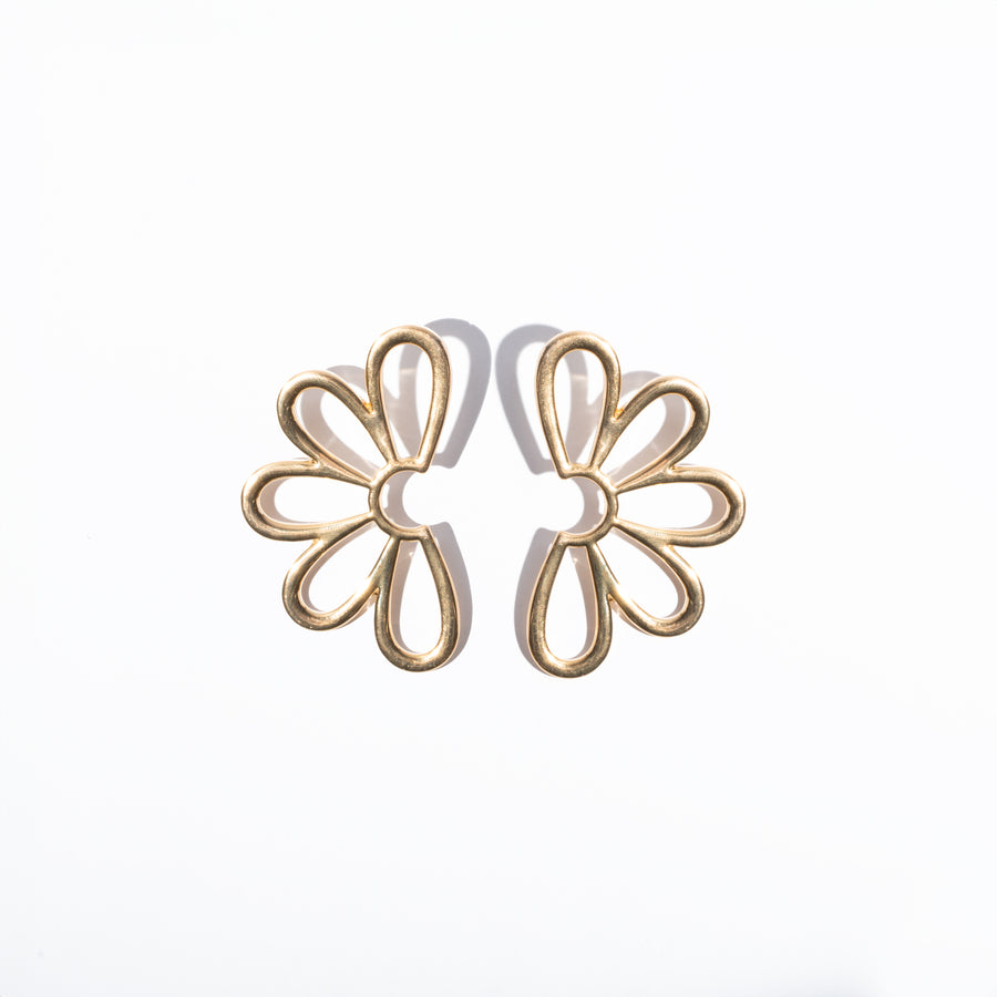 GOLDEN SUNFLOWER EARRINGS