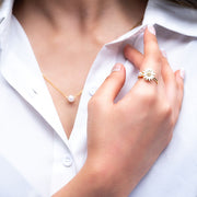FLOWER SPINNING RING