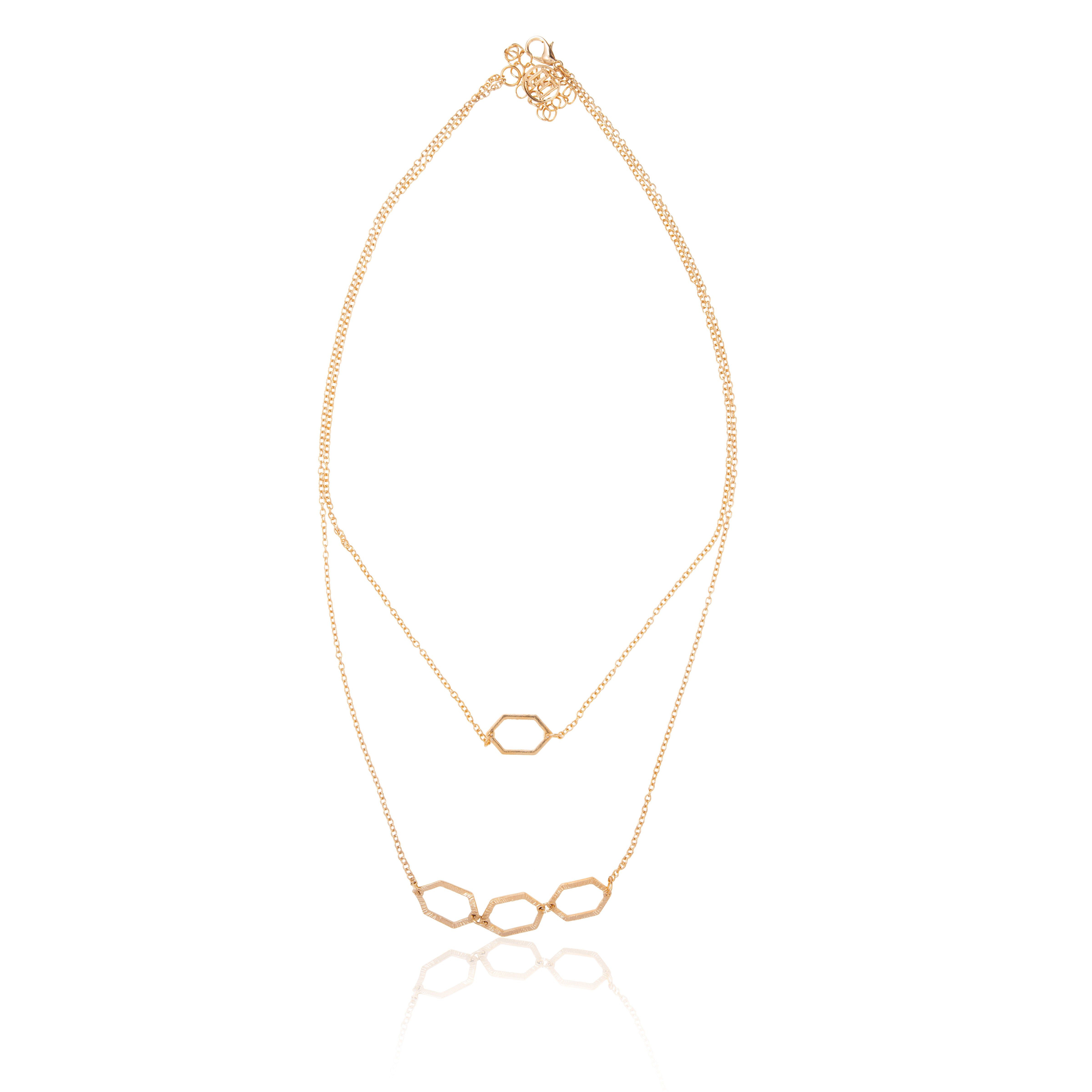 HEXAGONAL MINIMAL NECKLACE