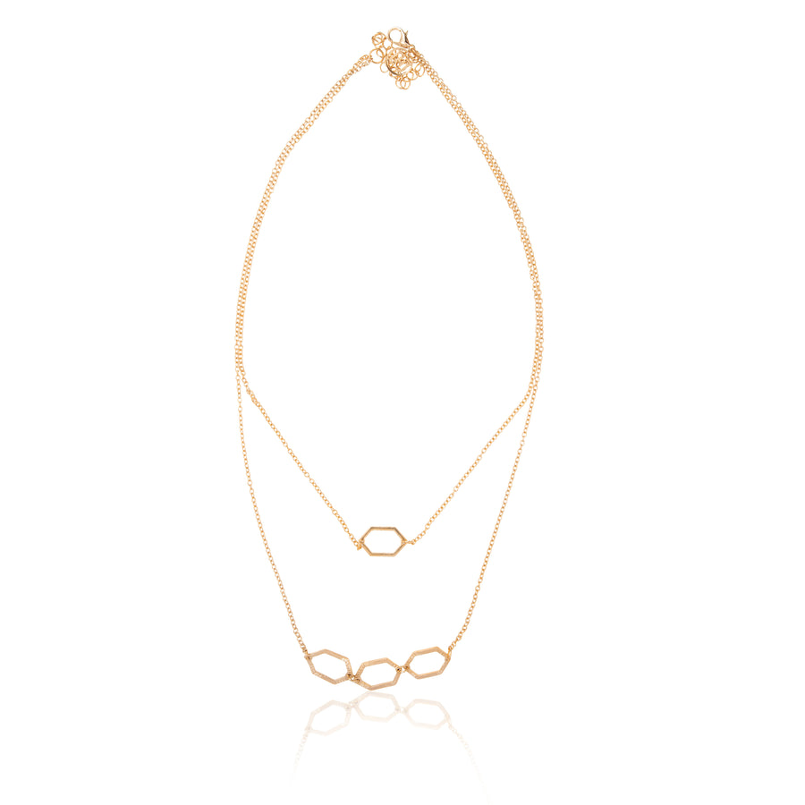 HEXAGONAL MINIMAL NECKLACE