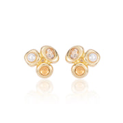 STONE CASCADE EARRING - GOLD