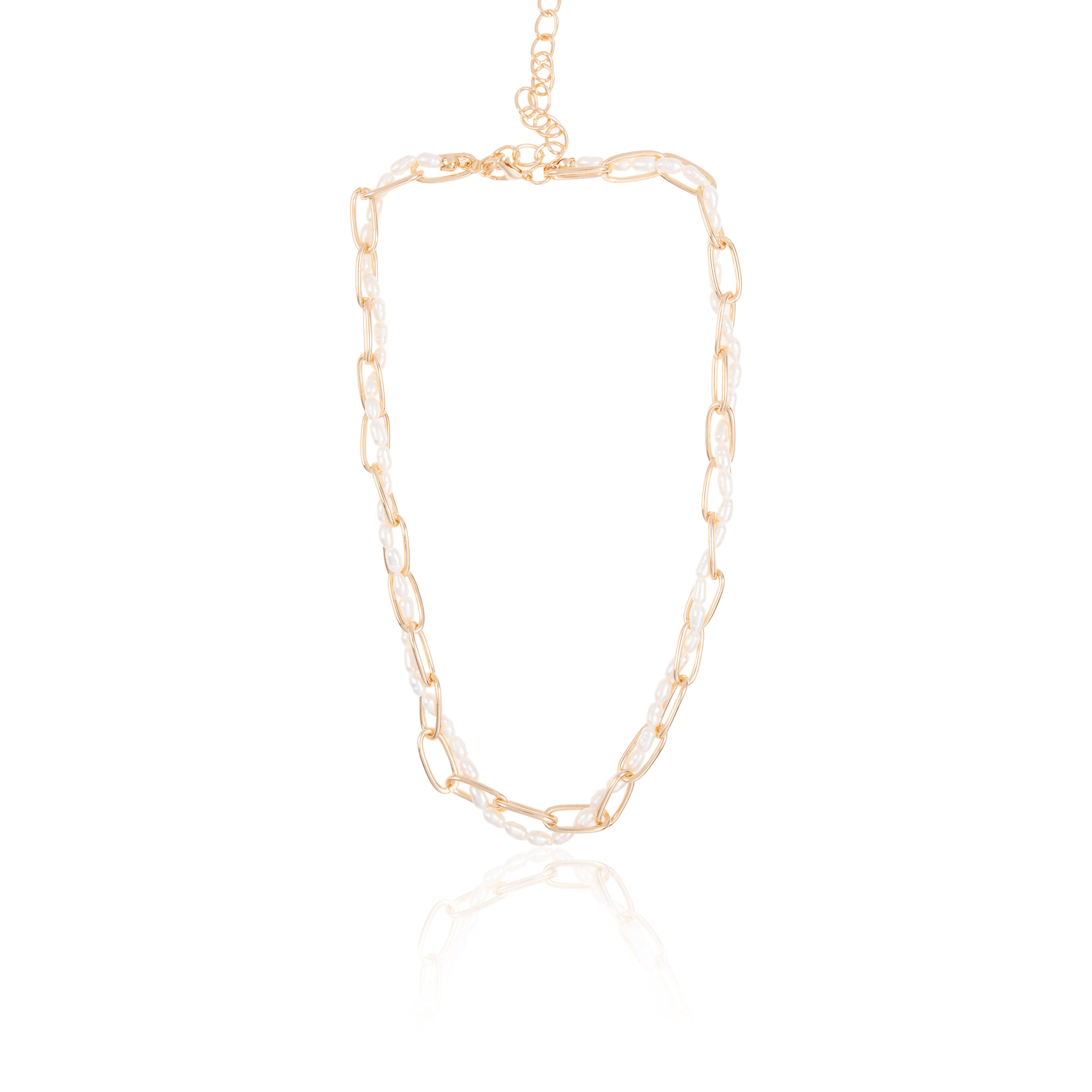 PEARL CHAINED NECKLACE