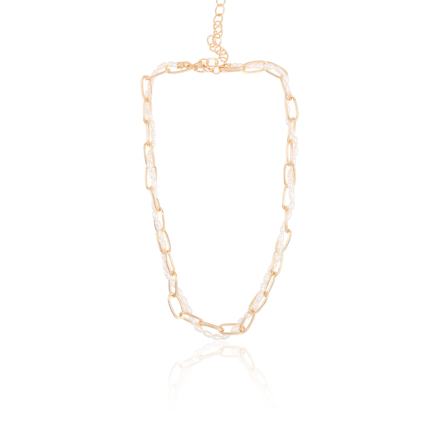 PEARL CHAINED NECKLACE