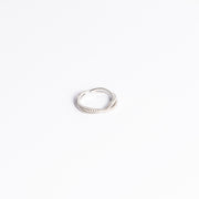 OVERLAPPING SILVER RING